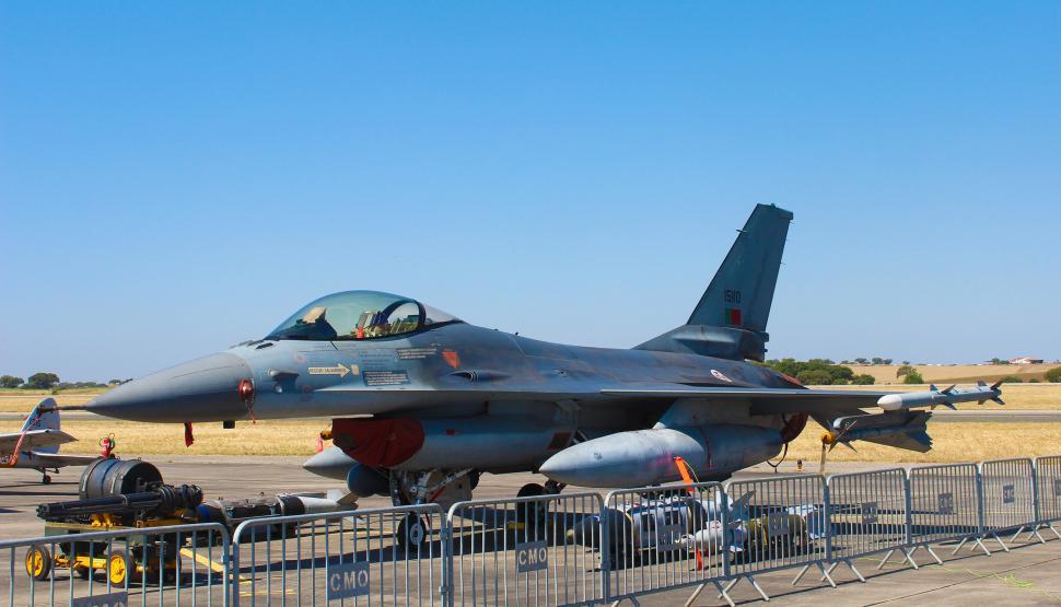 Free Image of F-16 Fighting Falcon - Beja Air Base - Portugal 