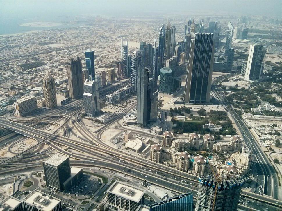 Free Image of Aerial view of dense city architecture 