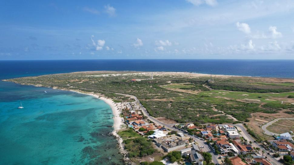 Free Image of Aerial view of a tropical coastal landscape 