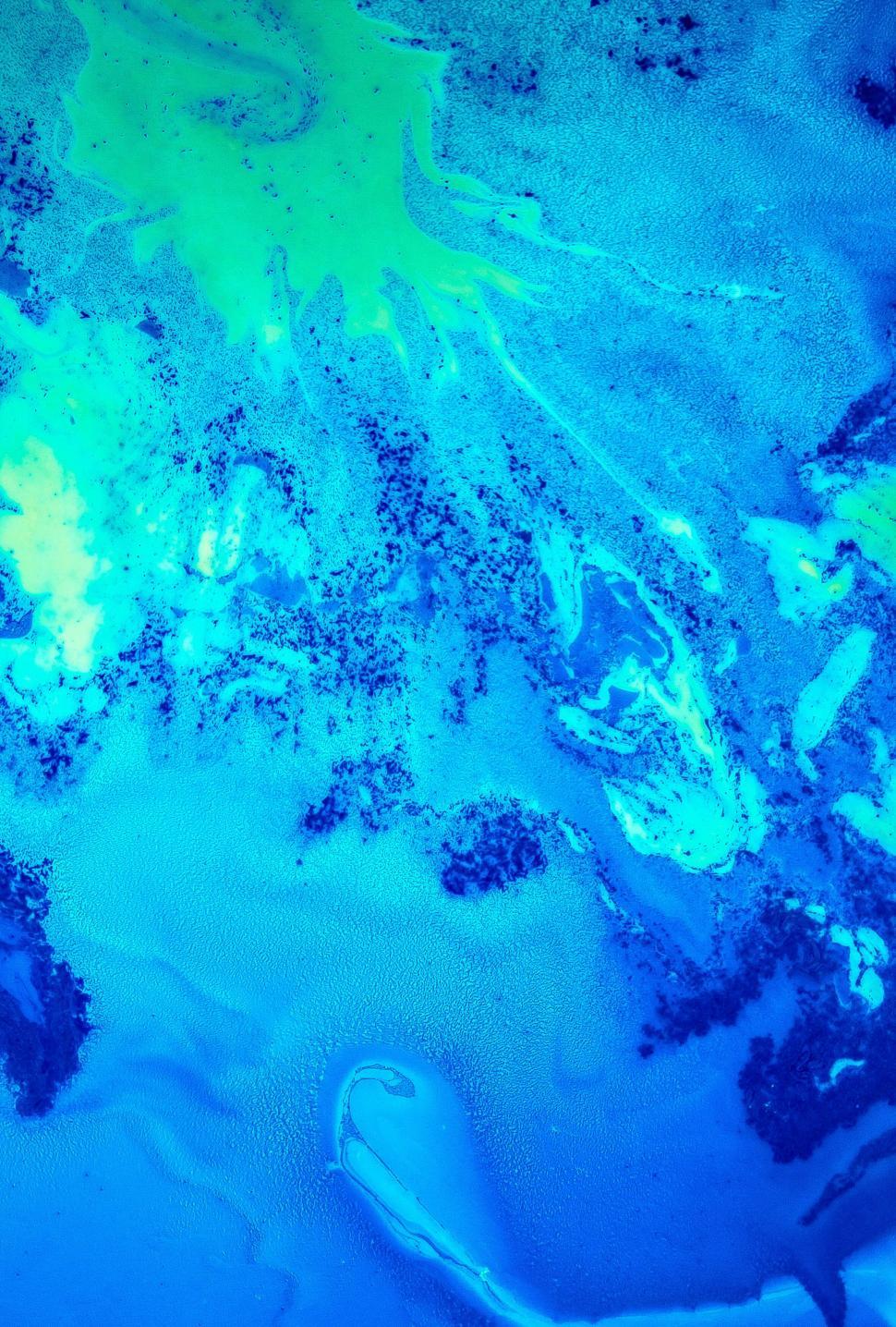 Free Image of Swirling blue abstract design reminiscent of ocean waves 