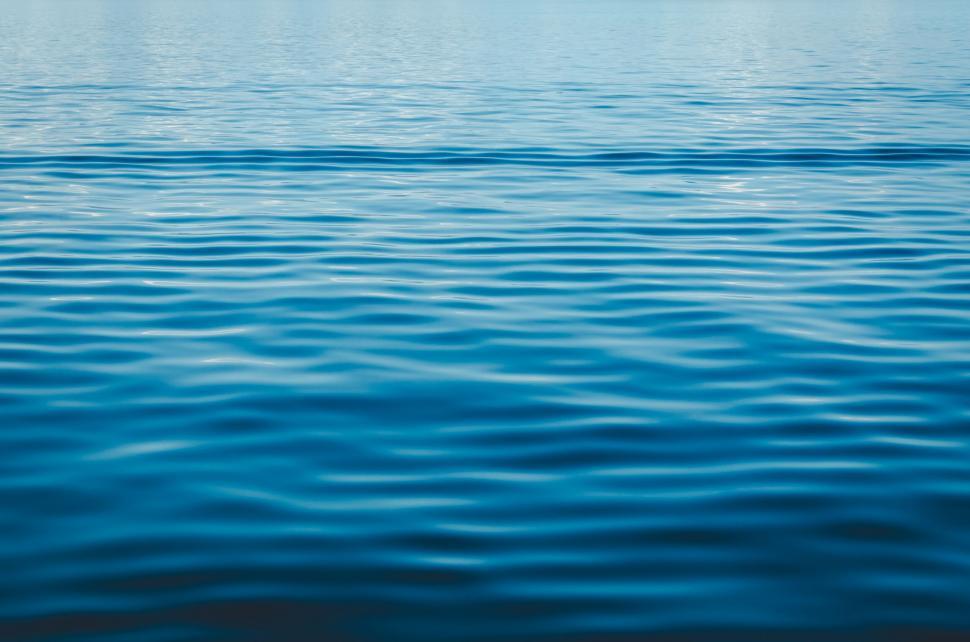 Free Stock Photo of Calm blue ocean water surface with gentle ripples ...