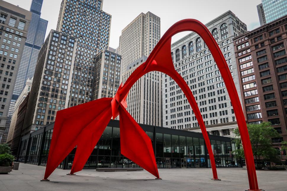 Free Stock Photo of Modern buildings surround the iconic Flamingo ...