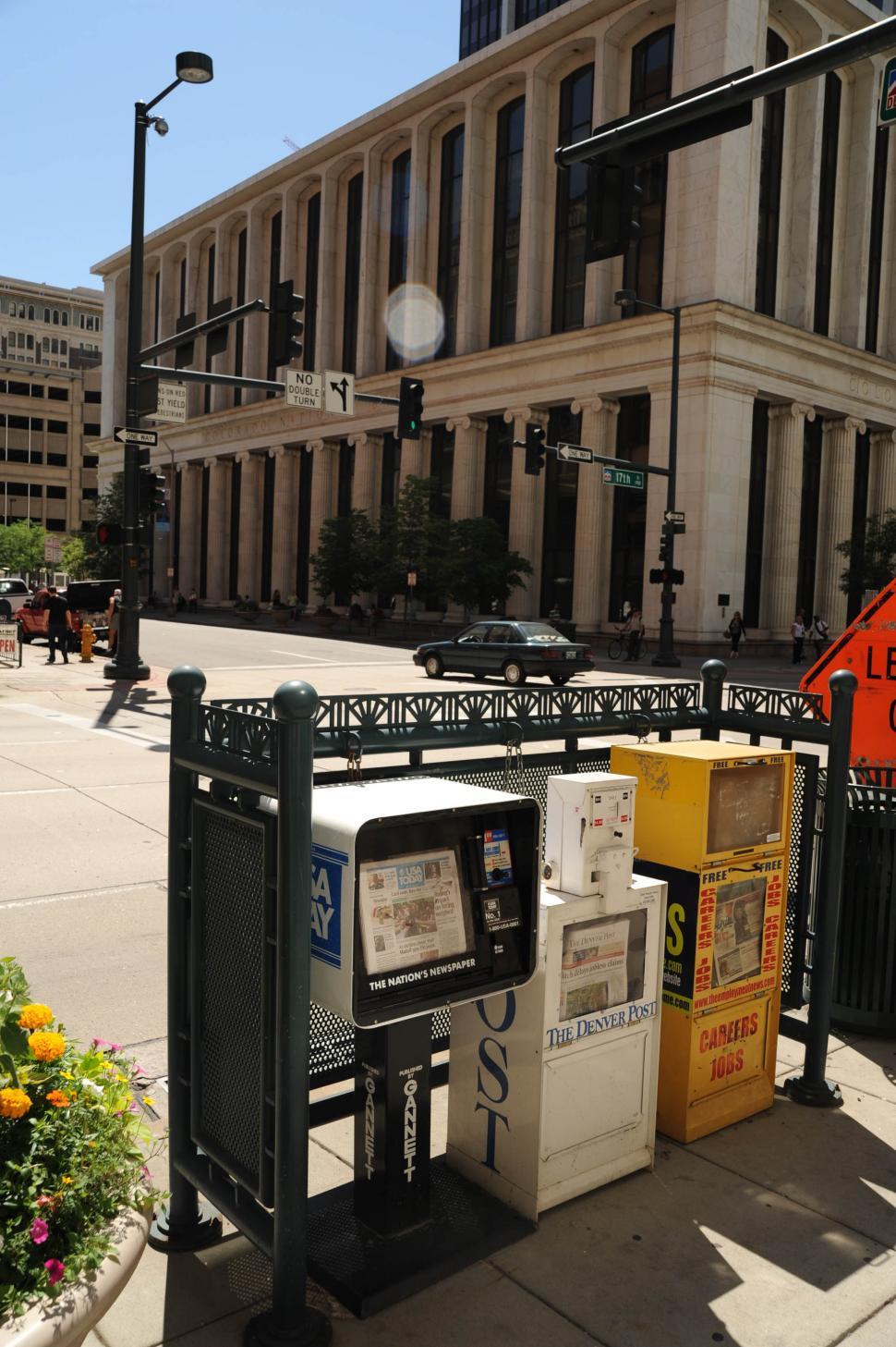 Free Image of Newspaper vending machines 