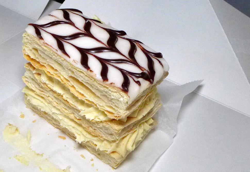Free Image of Napoleon Creamy Pastry 