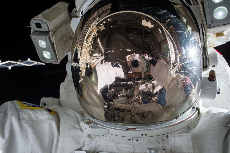 astronaut reflection