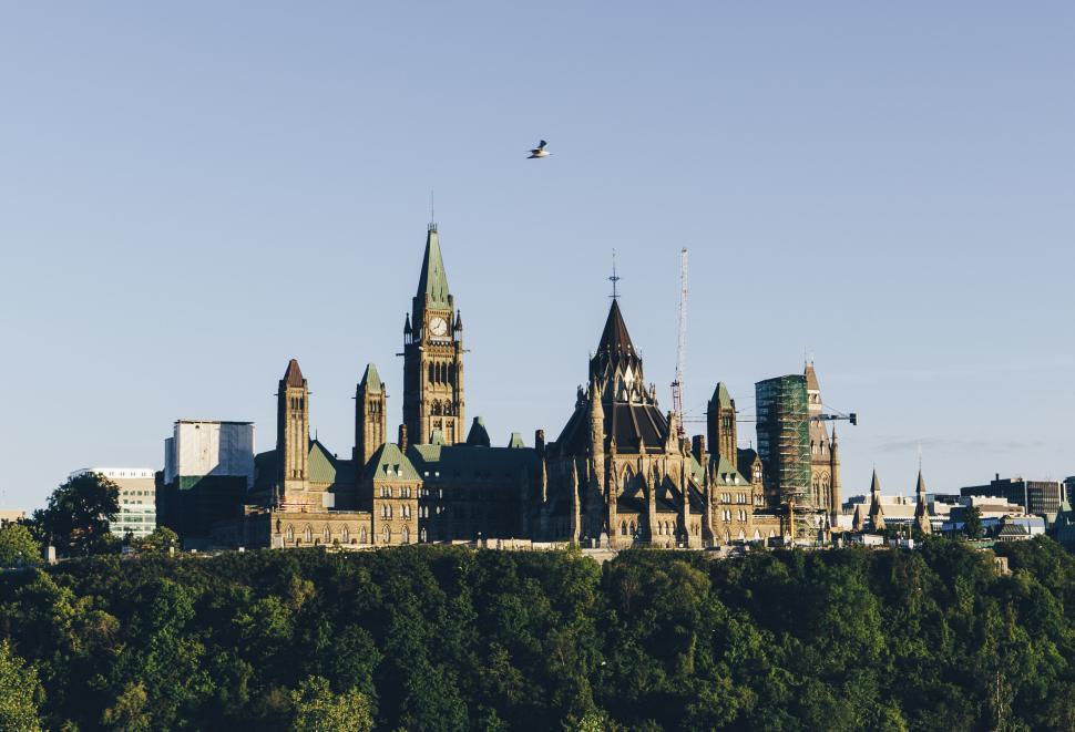 Free Stock Photo of Ottawa Parliament Hill historical buildings under ...