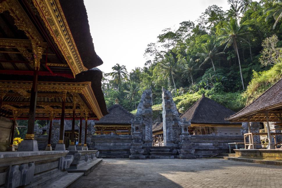 Free Image of Traditional temple complex in lush tropical environment 