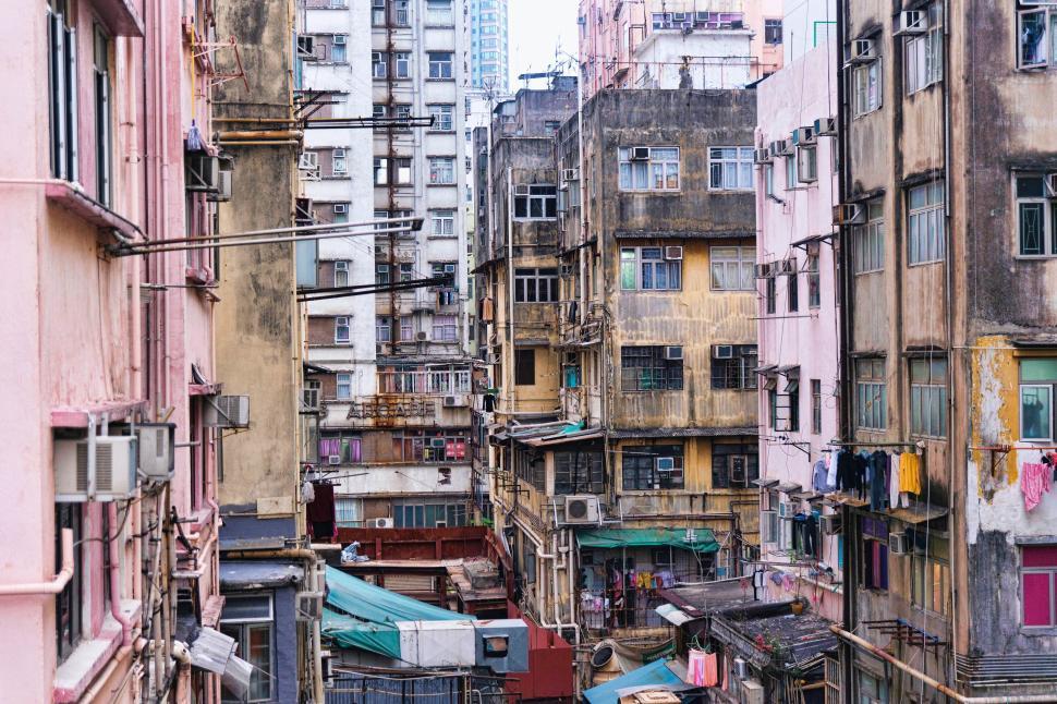 Free Image of Dense buildings in an old urban neighborhood. 