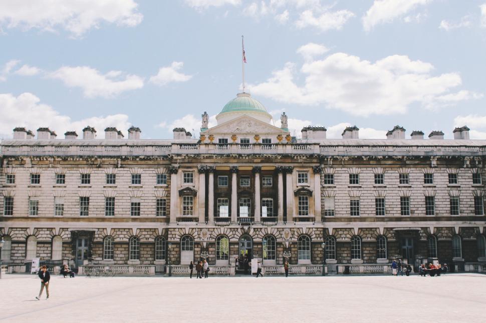 Free Image of Elegant historic building with symmetrical architecture 
