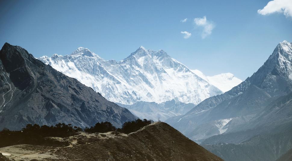 Free Image of Breathtaking view of the snow-capped Himalayan mountains 