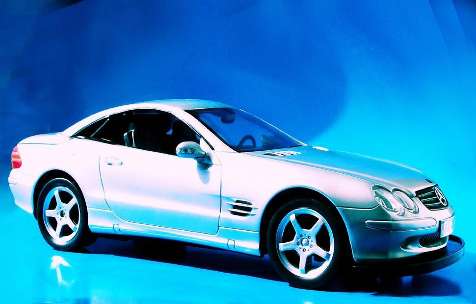 Mercedes Benz on Blue