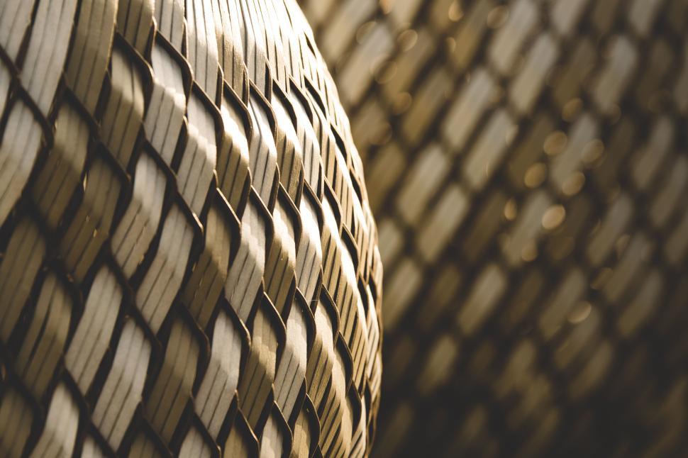 Free Image of Close-up of woven texture, artistic and intricate pattern. 