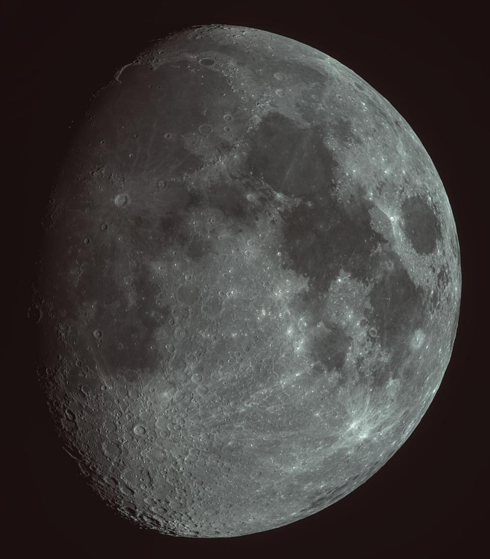 Free Image of Detailed high-resolution photograph of moon s surface 