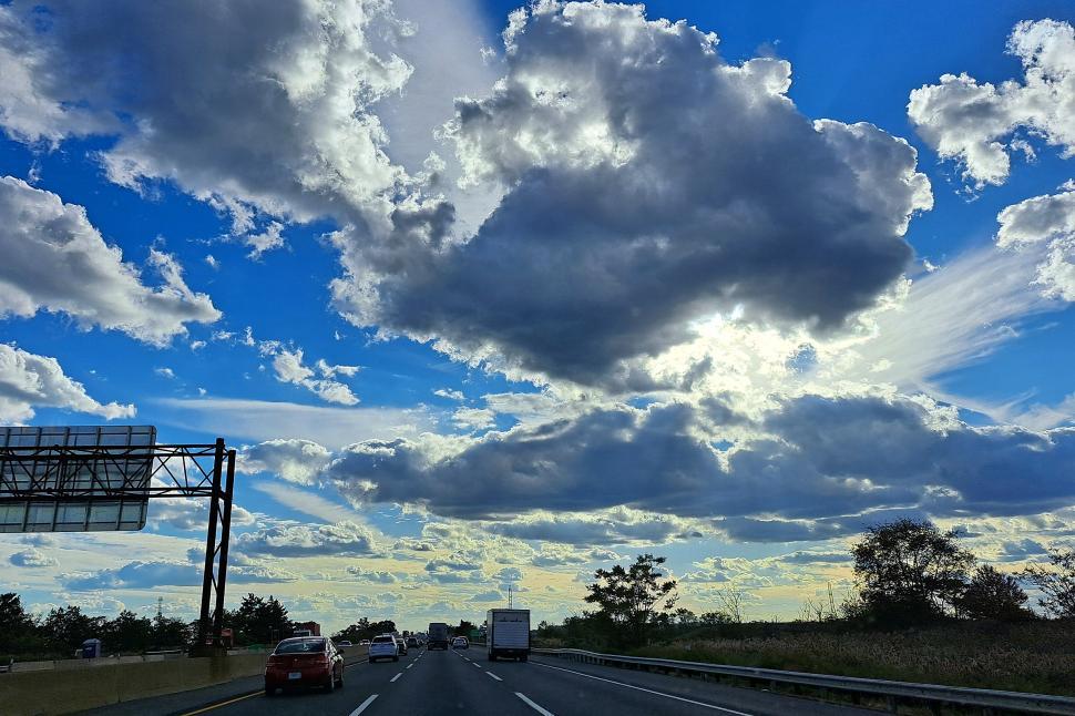 Free Image of Sunset Sky Drive 