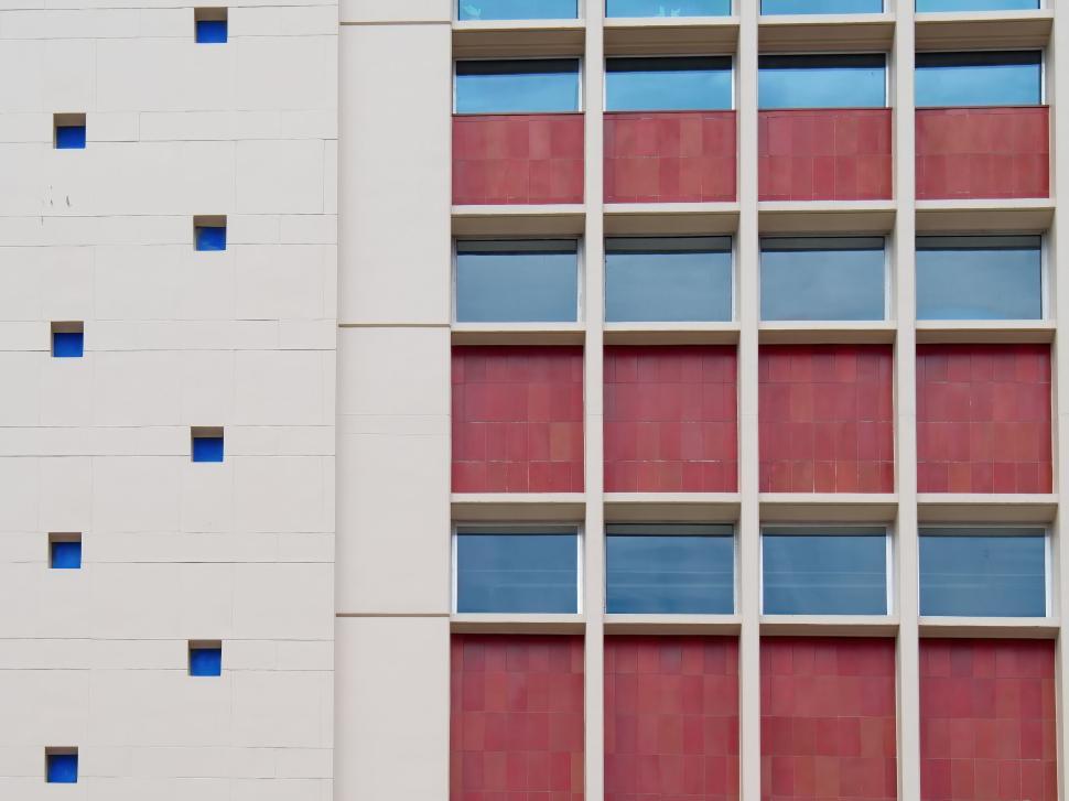 Free Image of Colorful façade of modern residential building exterior 