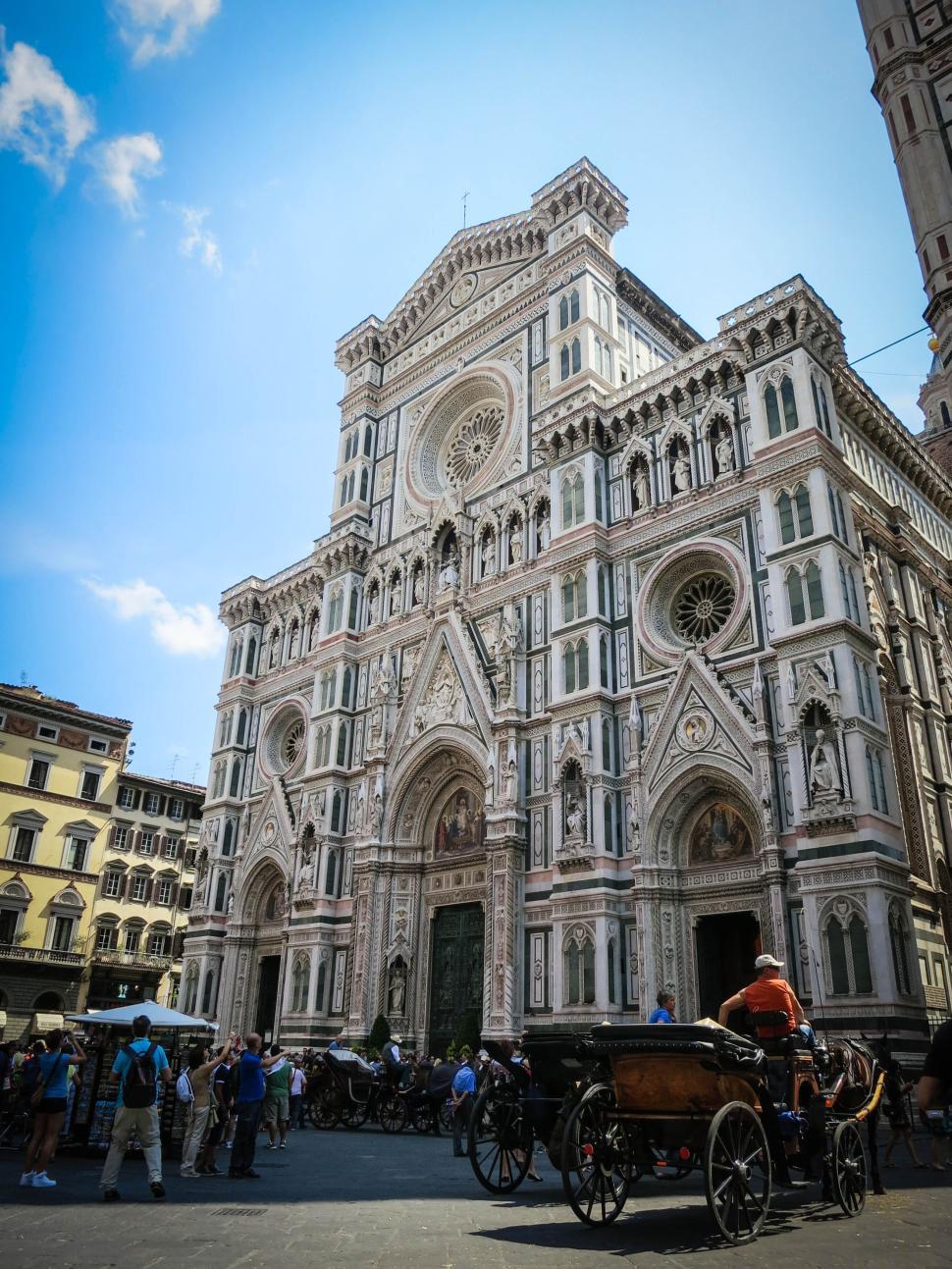 Free Image of Historic cathedral with ornate facade and details 
