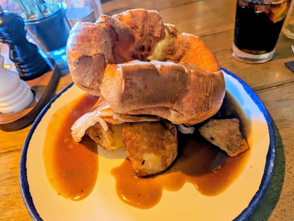 Free Image of Roast dinner with Yorkshire pudding   