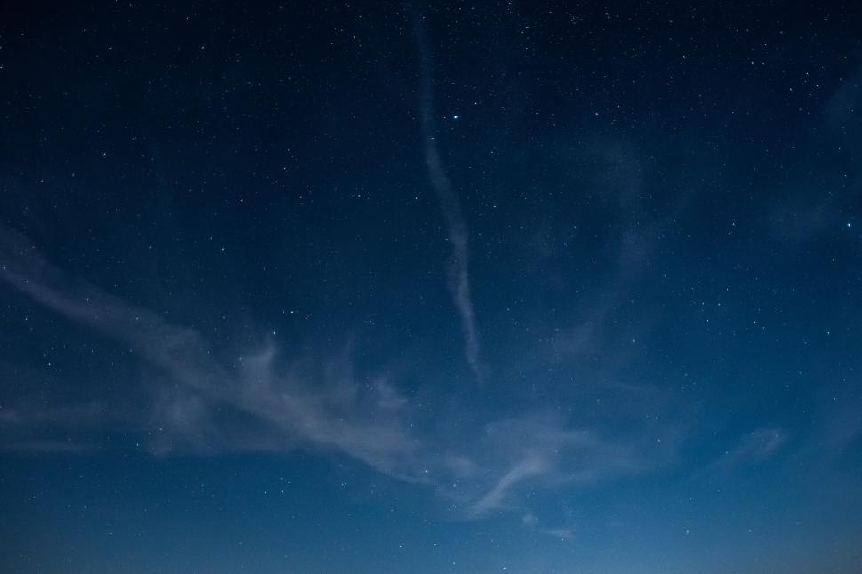 Free Image of Stars twinkle over a clear night sky 