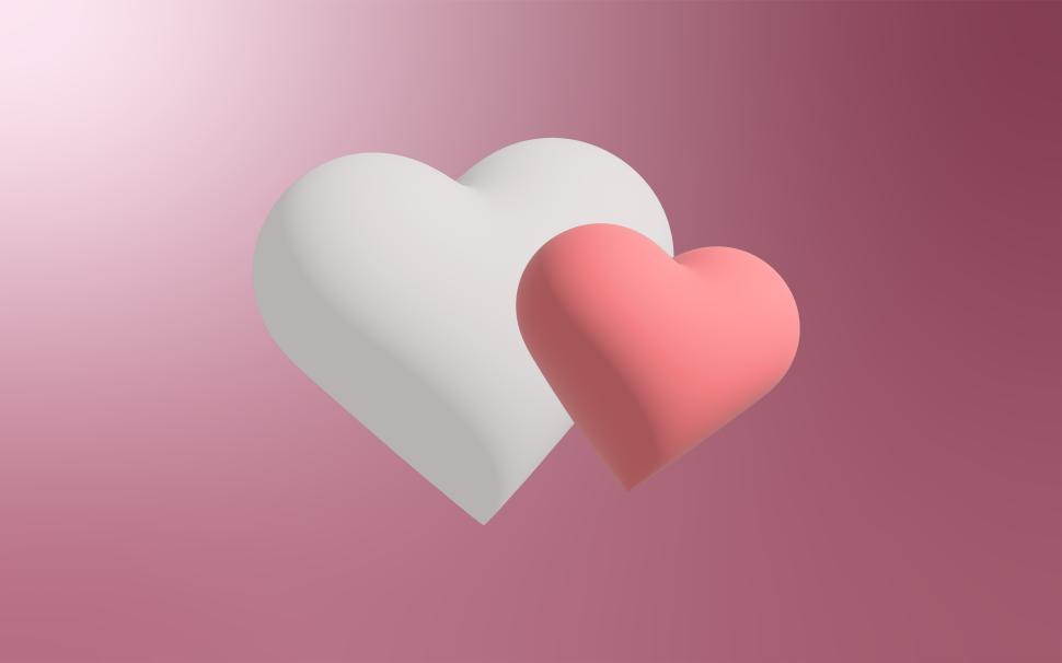 Free Image of Colorful hearts form a lively design on a soft background 
