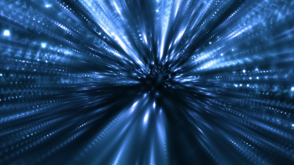 Free Image of Space tunnel - Blue 
