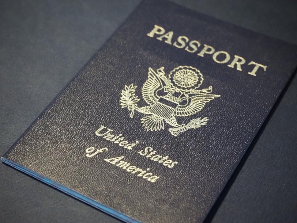 Free Image of United States Passport Close Up 