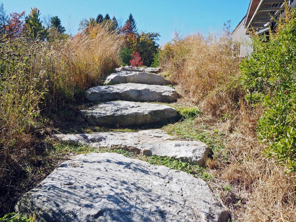 Free Image of Large Flat Rock Steps 