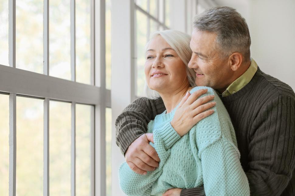 Free Image of Couple enjoying a moment of affection indoors 