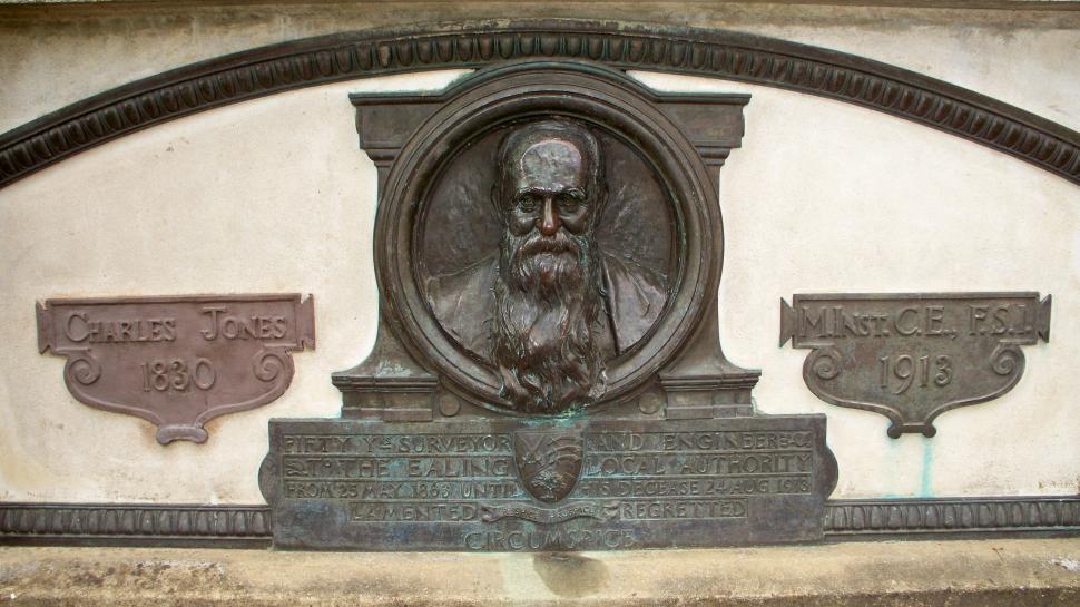 Free Image of Stone Carved Memorial Face 