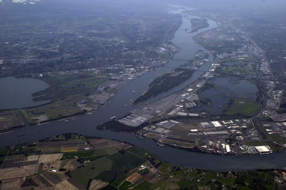 Free Image of Portland from above 