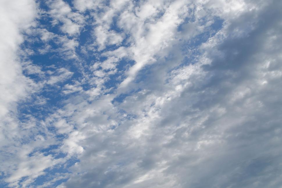 Free Image of White Clouds against Blue Sky 