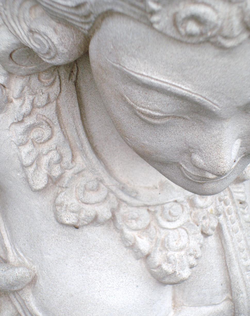 Free Image of Decorative Oriental Stone Sculpture 