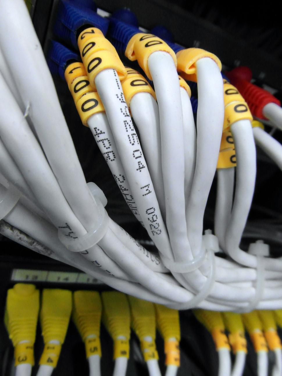 Free Image of Server Network Cables 