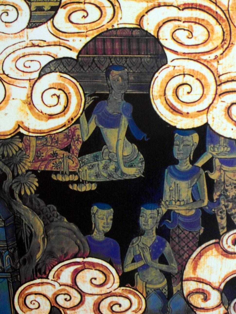 Free Image of Oriental Scene Painting 