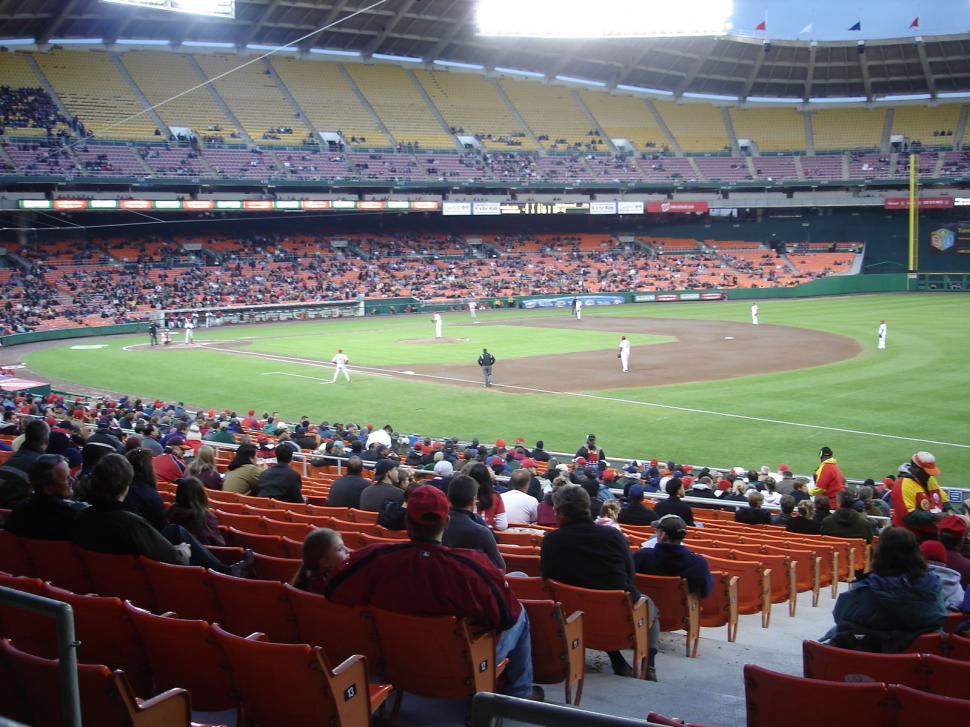 Fans at the Washington Nationals Ball Park in Washington, DC Stock