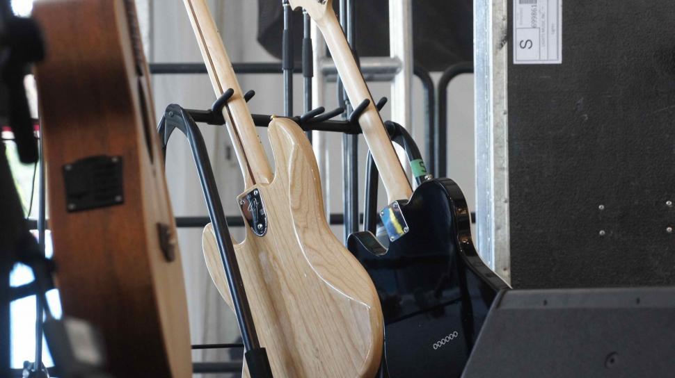 Free Image of Tambourine and Guitar 