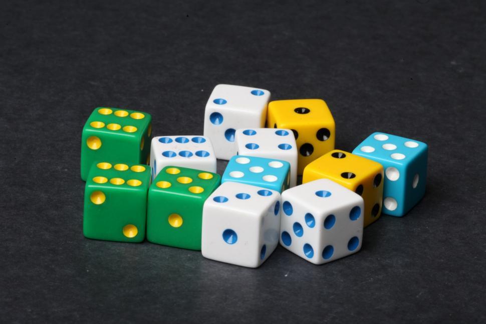 Free Stock Photo of Multiple colored dice Download Free Images and