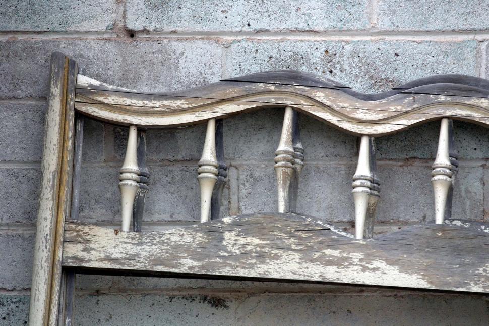 Free Stock Photo of Weathered peeling headboard Download Free Images