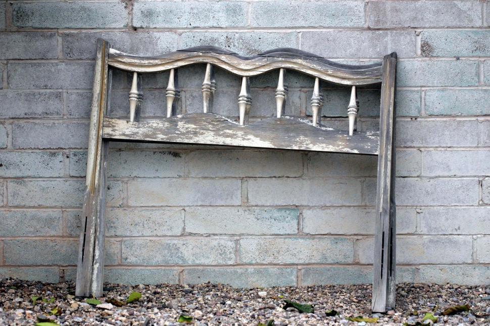 Free Image of Weathered headboard 