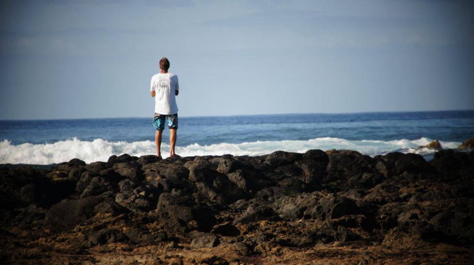 Free Image of Man on the Beach 