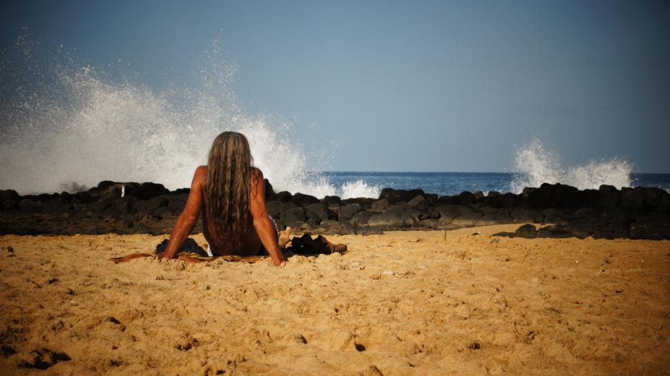 Free Image of Man on the Beach 