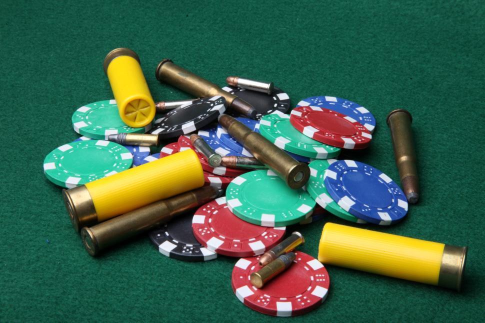Free Stock Photo of Bullets and poker chips Download Free Images and
