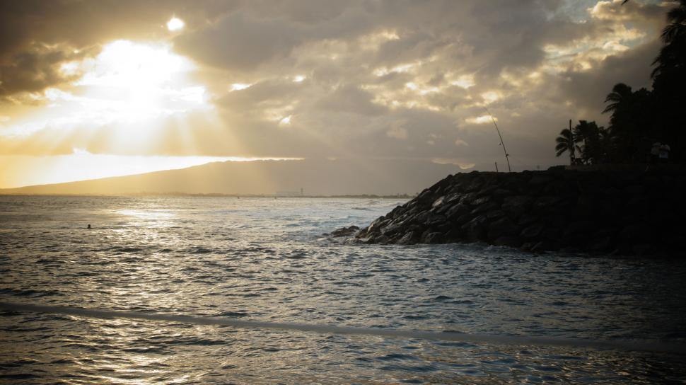 Free Image of Hawaii Sunset from Boat 