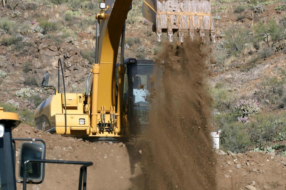 Free Stock Photo of Dumping scoop of dirt Download Free Images and