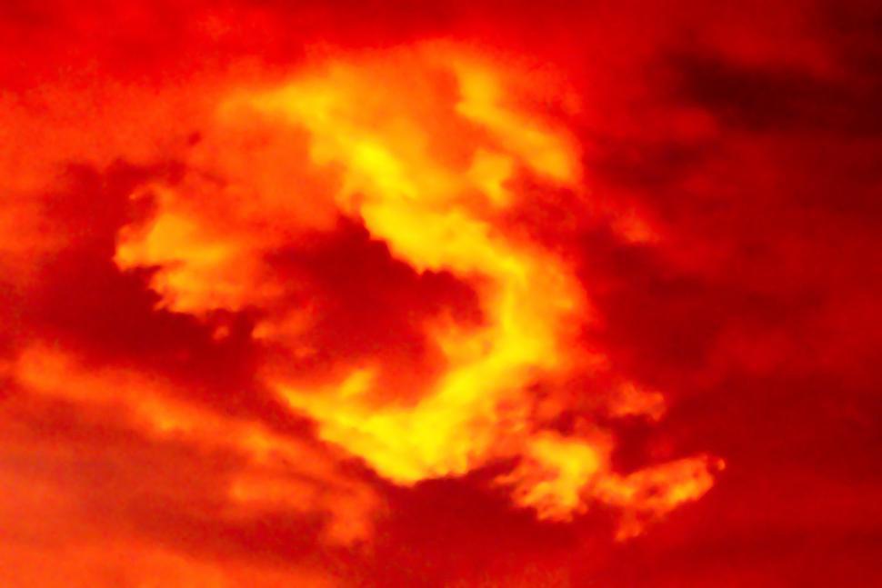 Sky In Colors Of Fire Stock Photo - Download Image Now - Sky