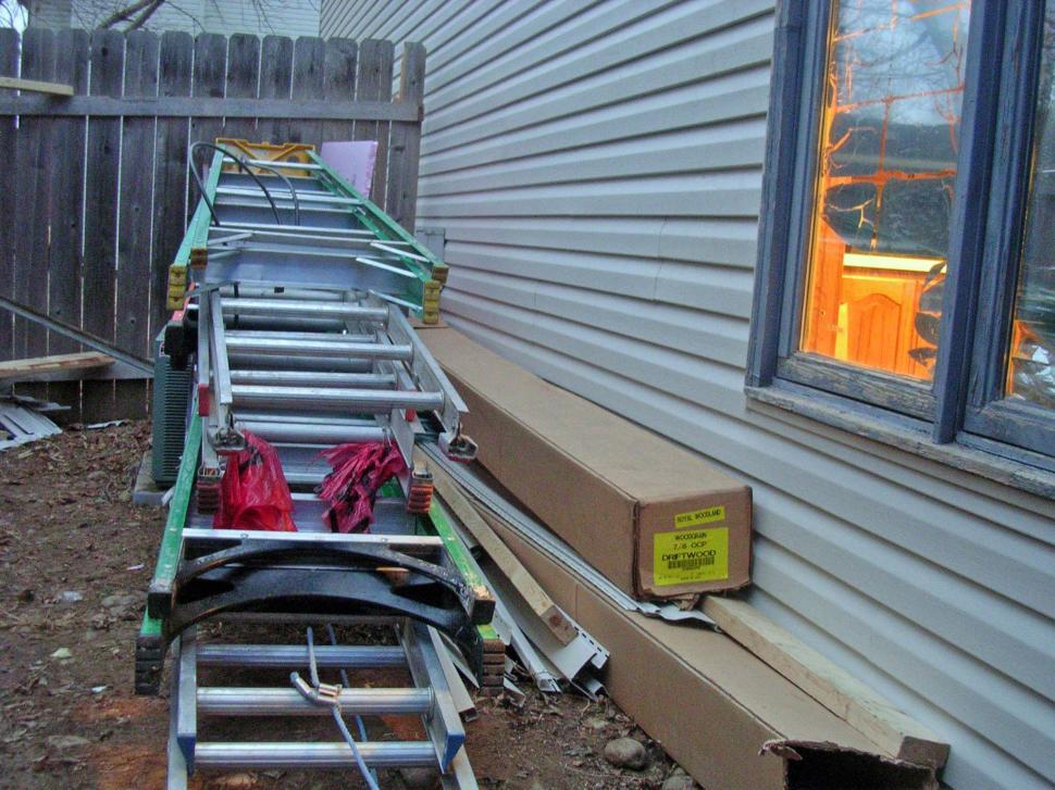 Free Stock Photo of Ladders for siding work Download Free Images and