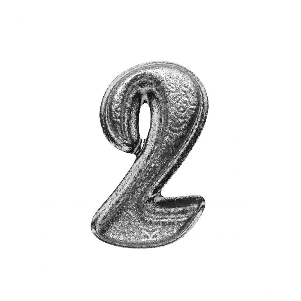 Free Image of isolated silver letter 