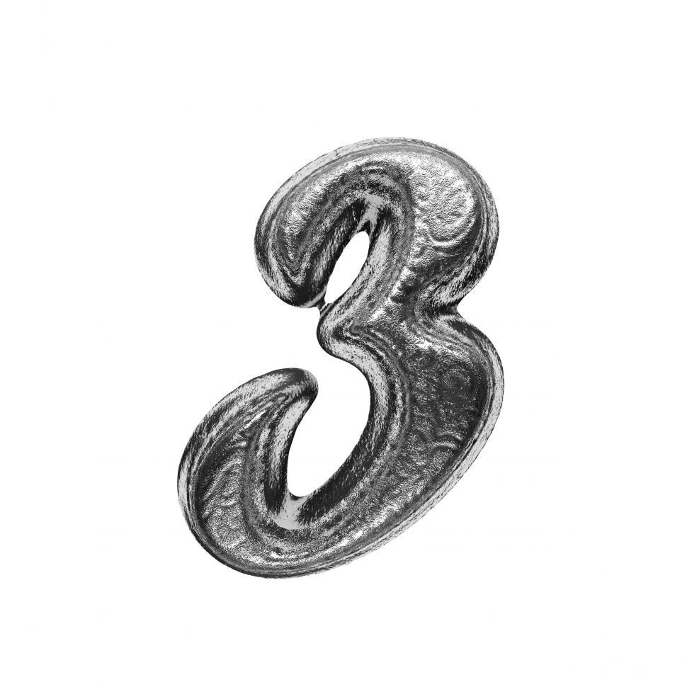 Free Image of isolated silver letter 