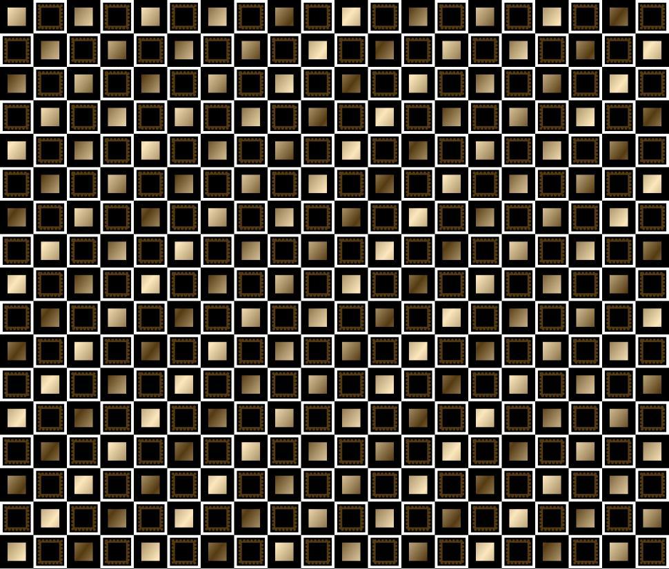 Free Image of Gold, Brown, Black Geometric Squares 