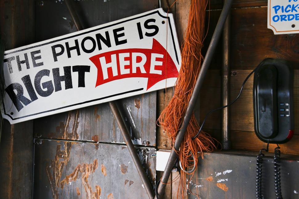 Free Image of The Phone is Right Here 