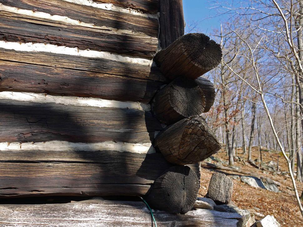 Free Stock Photo of Log Cabin Corner Logs Closeup | Download Free ...